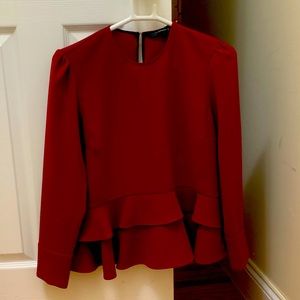 Red classy top